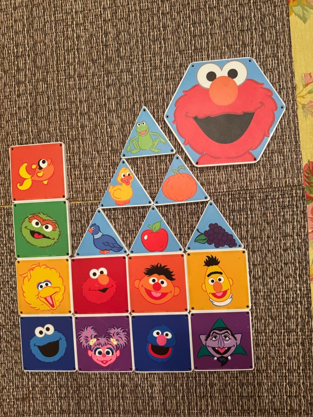 Sesame Street magnet tiles